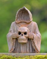 Cast iron Grim Reaper Sculpture Cast iron Grim Reaper Sculpture