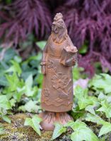 Rustic cast Iron Baking Rooster Statue