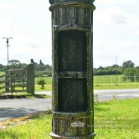 Cast Iron Rustic Green Lamp Post With Inspection Chamber