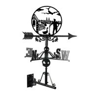 Cast Iron & Steel "Summer Skies" Gardening Weathervane Mounted