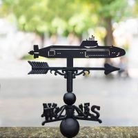Cast Iron & Steel Weathervane with Astute Class Submarine Motif