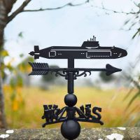 Cast Iron & Steel Astute Class Submarine Weathervane