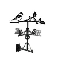 Cast Iron & Steel Blackcap Weathervane Mounted