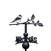 Close-Up of Cast Iron & Steel Blackcap Weathervane
