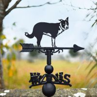 Border Collie with Ear Up Weathervane  Border Collie with Ear Up Weathervane