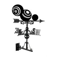 Mounted Cast iron & Steel Bowls Weathervane Mounted Cast iron & Steel Bowls Weathervane