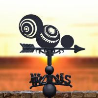 Cast iron & Steel Weathervane with Bowls Motif Cast iron & Steel Weathervane with Bowls Motif