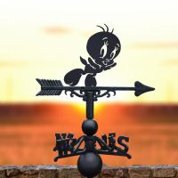 Cast Iron & Steel Cartoon Flying Bird Weathervane