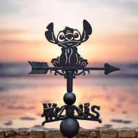 Cast Iron & Steel Cartoon Koala Monster Weathervane in Situ