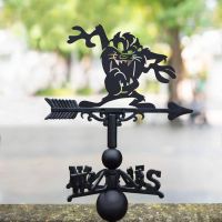 Cast Iron & Steel Cartoon Tasmanian Devil Weathervane