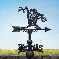 Cast Iron & Steel Weathervane with Cartoon Tasmanian Devil Motif
