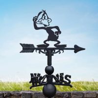 Cast Iron & Steel Daft Duck Cartoon Weathervane