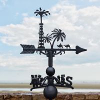 Desert Landscape Weathervane in Situ