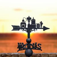 Cast Iron & Steel Distillery Weathervane in Situ Cast Iron & Steel Distillery Weathervane in Situ