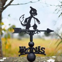 Cast Iron & Steel First Evolution Fire Lizard Character Weathervane Cast Iron & Steel First Evolution Fire Lizard Character Weathervane