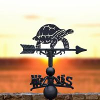 Cast Iron & Steel Galapagos Giant Tortoise Weathervane