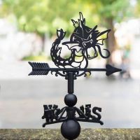 Cast Iron & Steel Weathervane with Generation I Water Creature Topper