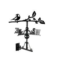 Cast Iron & Steel Greenfinch Weathervane Mounted Cast Iron & Steel Greenfinch Weathervane Mounted