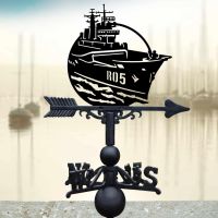 Cast Iron & Steel Weathervane with HMS Invincible R05 Topper