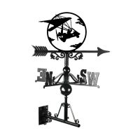Mounted Cast Iron & Steel Microlight Weathervane