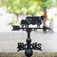 Cast Iron & Steel Weathervane with South Devon & Calf Motif
