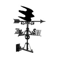 Mounted Cast Iron & Steel Swooping Falcon Weathervane