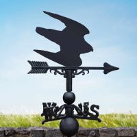 Cast Iron & Steel Swooping Falcon Weathervane
