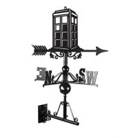 Tardis Weathervane Mounted