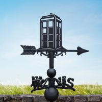 Weathervane with Tardis Topper in Situ