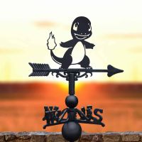 Cast Iron & Steel Unevolved Fire Lizard Character Weathervane Cast Iron & Steel Unevolved Fire Lizard Character Weathervane