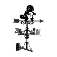 Cast Iron & Steel Unevolved Water Reptile Character Weathervane Mounted
