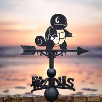 Cast Iron & Steel Weathervane with Unevolved Water Reptile Character Motif
