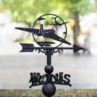 Cast Iron & Steel Weathervane with Vulcan bomber & Victor Aircraft Refuelling Motif