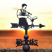 Cast Iron & Steel Cobbler Weathervane in Situ