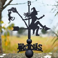 Witch & Cat Weathervane Witch & Cat Weathervane