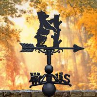 Cast Iron & Steel Weathervane with "Woodland Bear" Motif