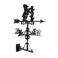 Mounted Cast Iron & Steel "Woodland Bear" Weathervane