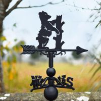 Cast Iron & Steel "Woodland Bear" Weathervane