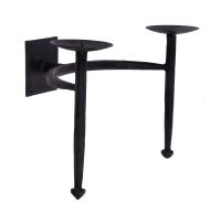Blacksmith Style Cast Iron Wall Sconce Candle Holder