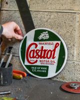 Scale image of Castrol Oil Vintage Style Cast Iron Sign