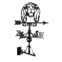 Cavalier King Charles Spaniel Weathervane in a Black Finish