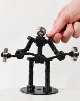 Scale image of scrap metal art sculpture