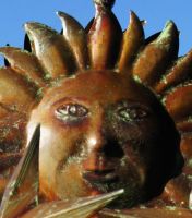 “Celestial Cosmos” Sunflower and Stars Wind spinner