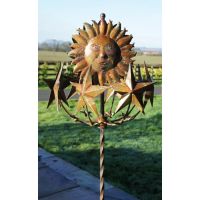 “Celestial Cosmos” Sunflower and Stars Wind spinner