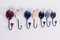 "Hooked on Love" Ceramic Heart Hooks "Hooked on Love" Ceramic Heart Hooks