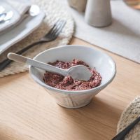 Ceramic "Ithaca" Meze Bowl with Spoon in Situ