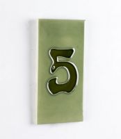 Treble Black Ornate Number Tile Frame