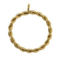 Rope twist design curtain ring