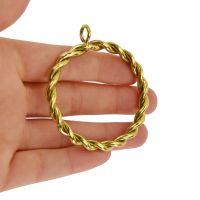  50mm brass curtain ring in hand