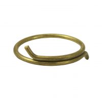 Set of 10 Brass Plated Curtain Rings 